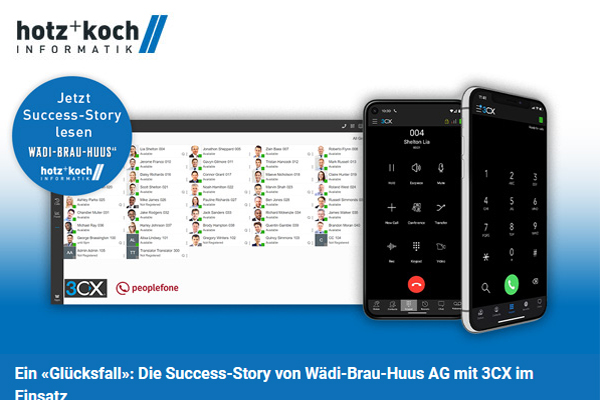 Ein «Glücksfall»: Die Success-Story von Wädi-Brau-Huus AG mit 3CX im Einsatz
